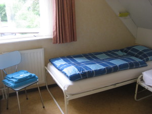 Slaapkamer 3 met twee éénpersoonsbedden
